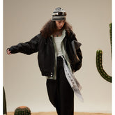 Unisex Jacket Loose Lapel Mechanical Style Jacket Men and Women Same Coat